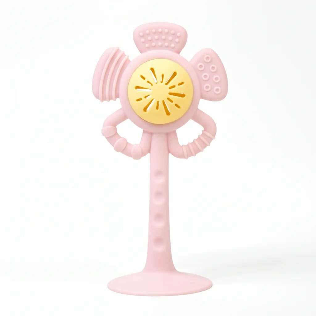 BloomGrip Silicone Baby Teether & Sensory Rattle Toy