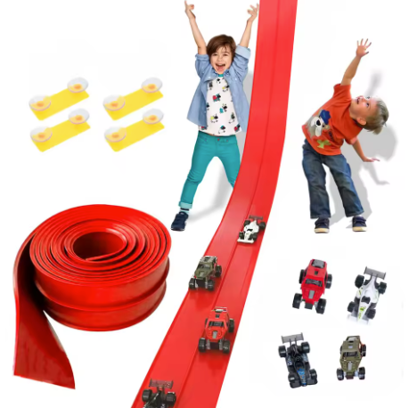 Flexible Track Car Set β DIY Gravity-Powered Racing Fun