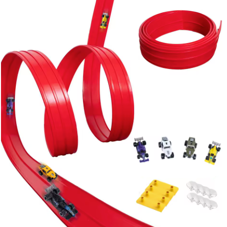 Flexible Track Car Set β DIY Gravity-Powered Racing Fun