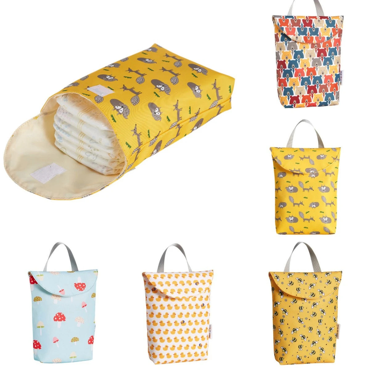 Reusable Baby Diaper Organizer โ Waterproof Portable Mummy Bag
