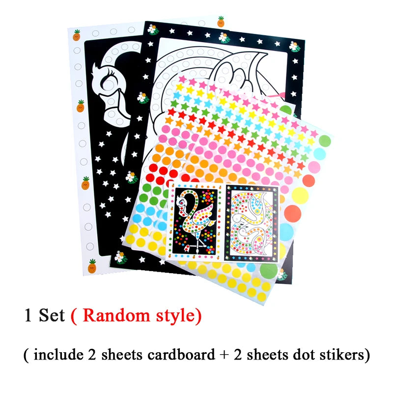 Funny Puzzle Dot Stickers ā Cute Animal Mosaic Craft Set for Kids