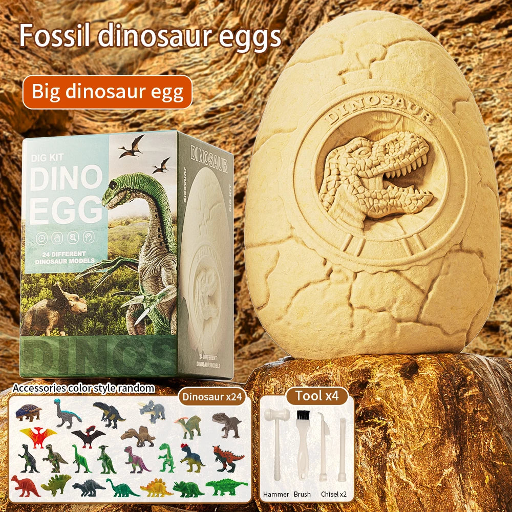 DinoDig Kids Dinosaur Egg Excavation Kit