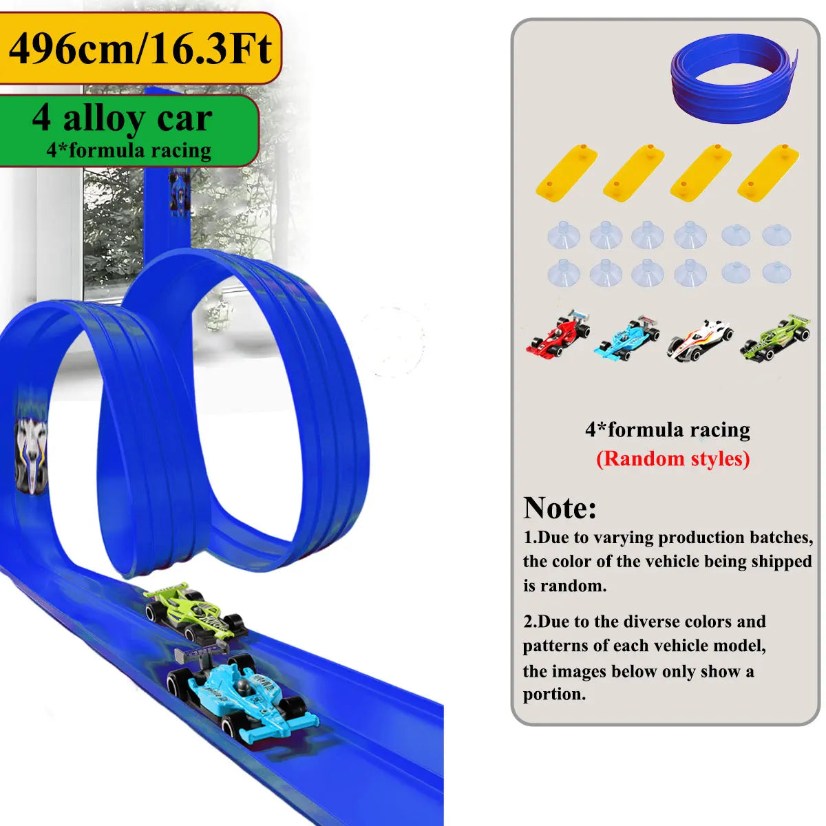 Flexible Track Car Set β DIY Gravity-Powered Racing Fun