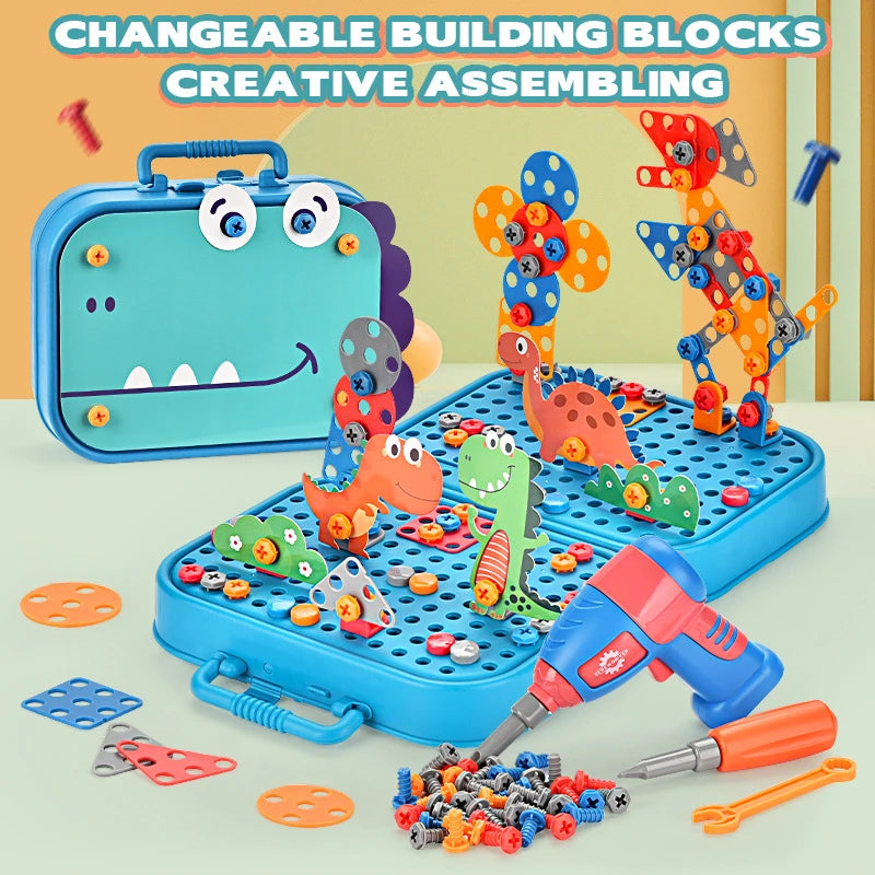 The Electric Drill Assembly Puzzle Toy Set