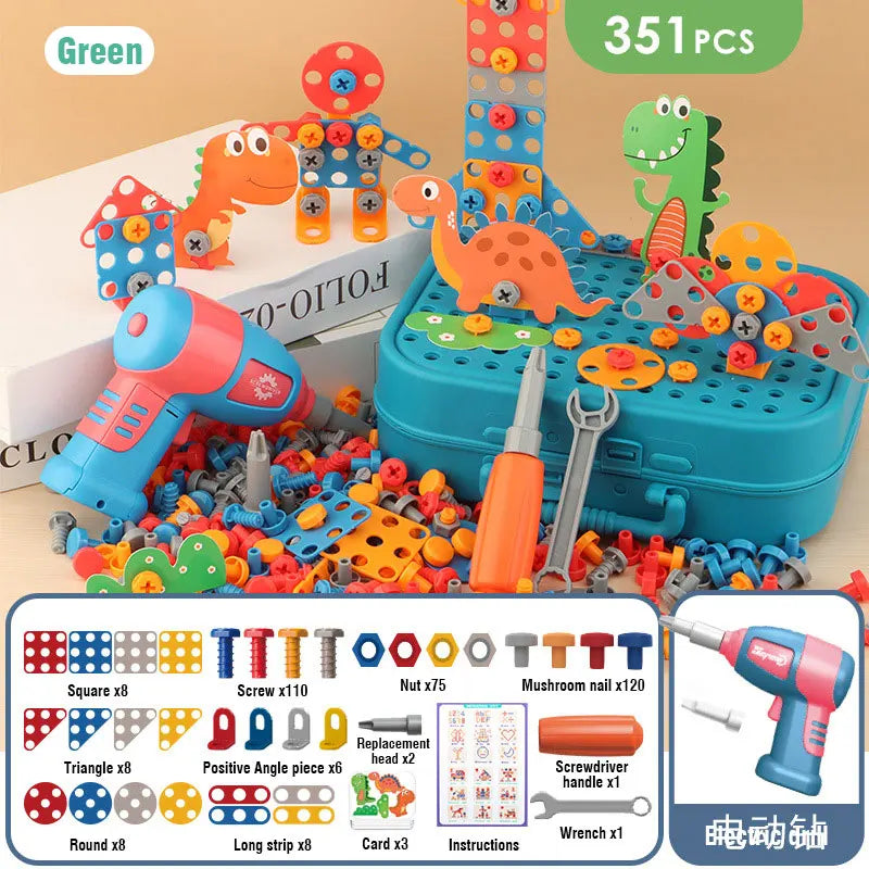 The Electric Drill Assembly Puzzle Toy Set