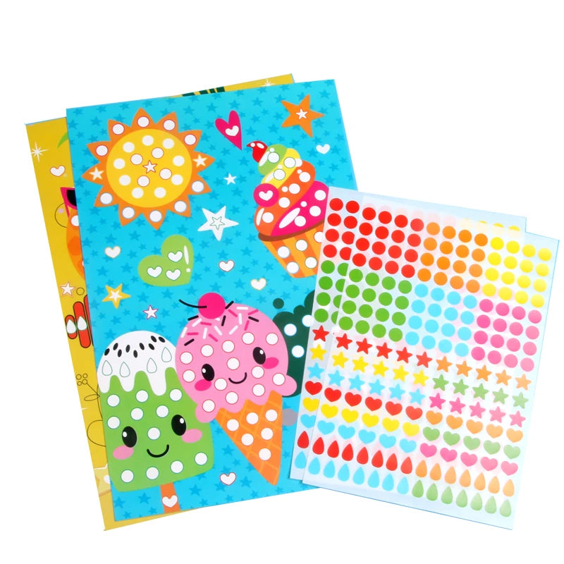 Funny Puzzle Dot Stickers ā Cute Animal Mosaic Craft Set for Kids