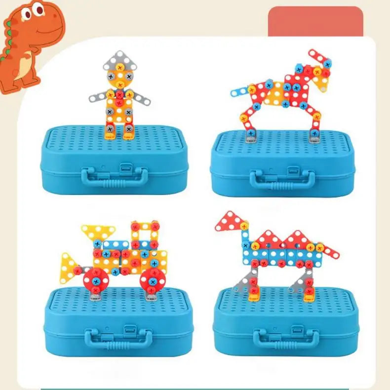 The Electric Drill Assembly Puzzle Toy Set