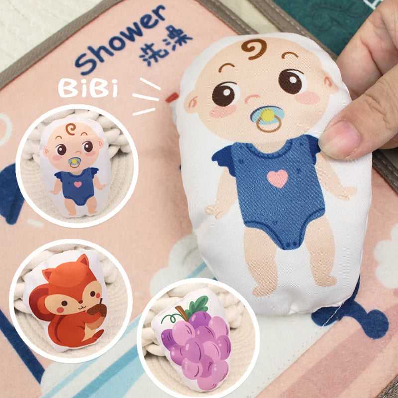 Montessori Animal Quiet Book – Soft Busy Book for Babies & Toddlers