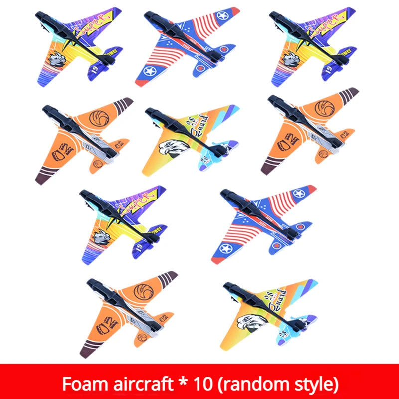 Children's Foam Airplane Launcher Toy – Outdoor Fun for Kids