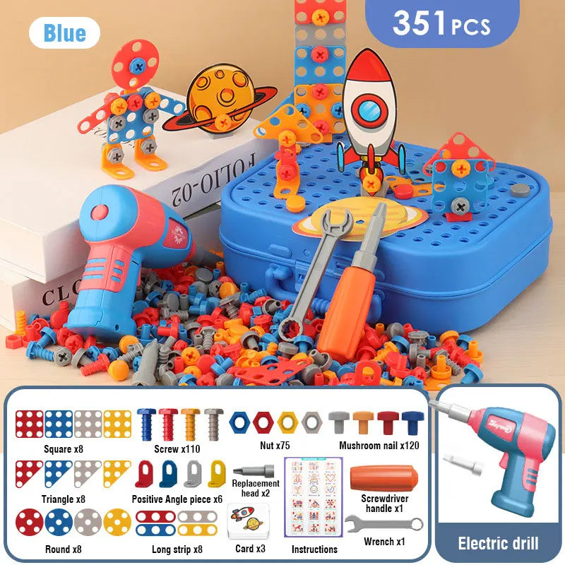 The Electric Drill Assembly Puzzle Toy Set