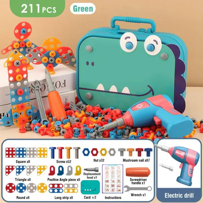 The Electric Drill Assembly Puzzle Toy Set