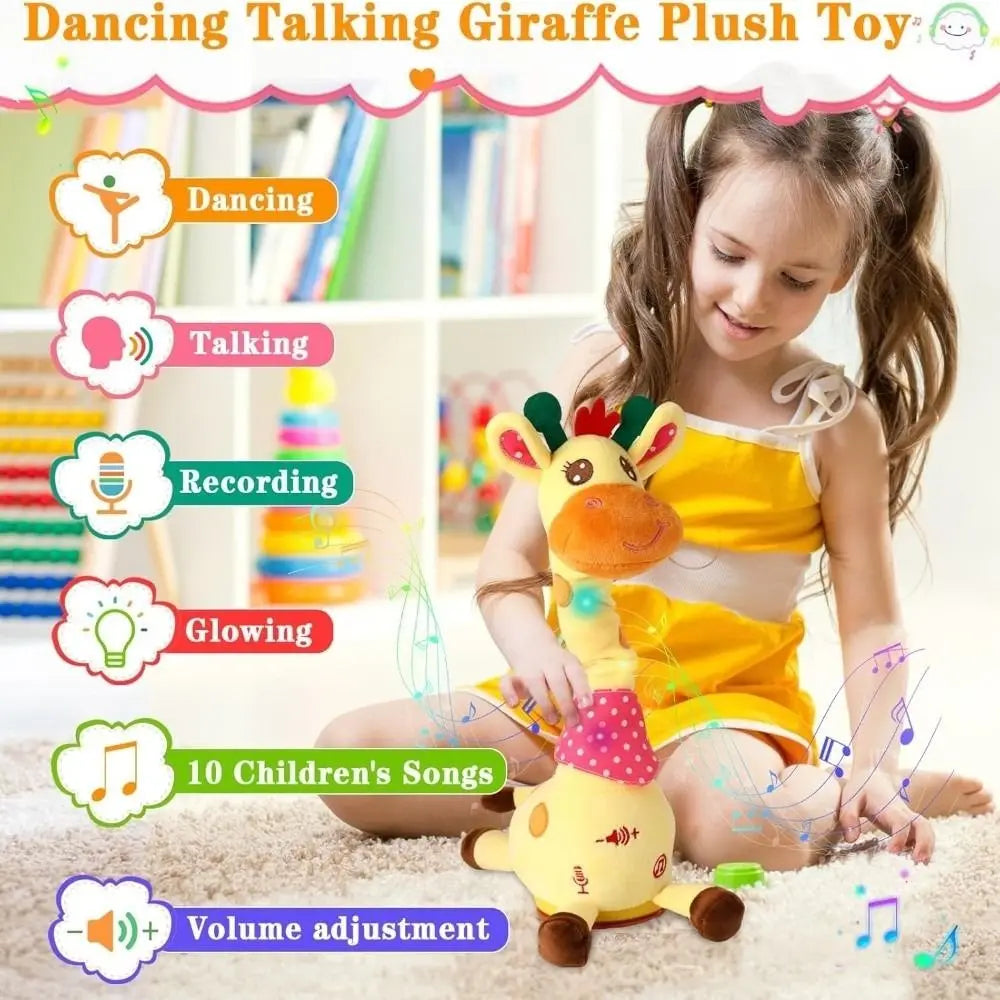 π¦ Dancing Talking Giraffe Toy with Music, Lights & Motion