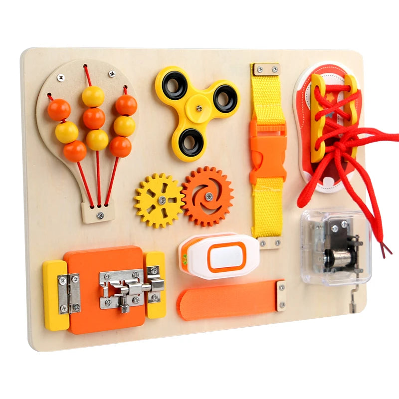 SkyPlay Hot Air Balloon Wooden Busy Board