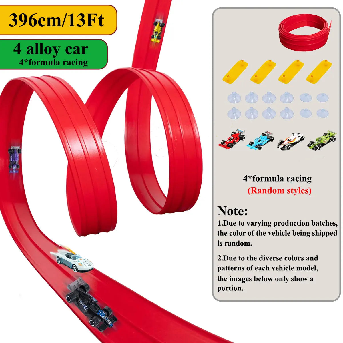 Flexible Track Car Set β DIY Gravity-Powered Racing Fun