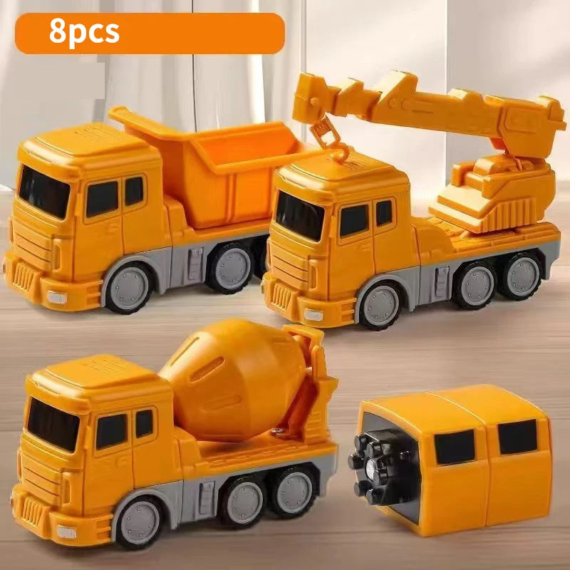 Magnetic Robot Car Toy – Transforming Magnetic Vehicle Set