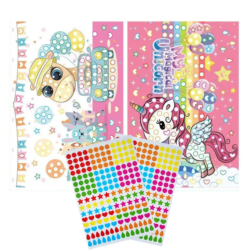 Funny Puzzle Dot Stickers ā Cute Animal Mosaic Craft Set for Kids