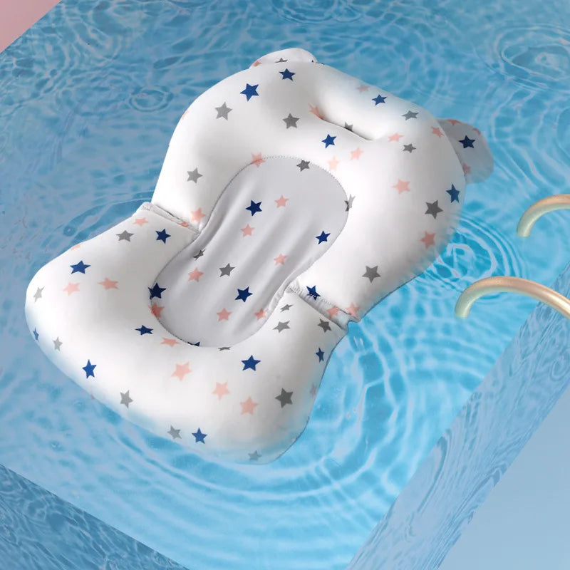 Baby Bath Support Pad โ Adjustable Floating Bath Seat for Newborns