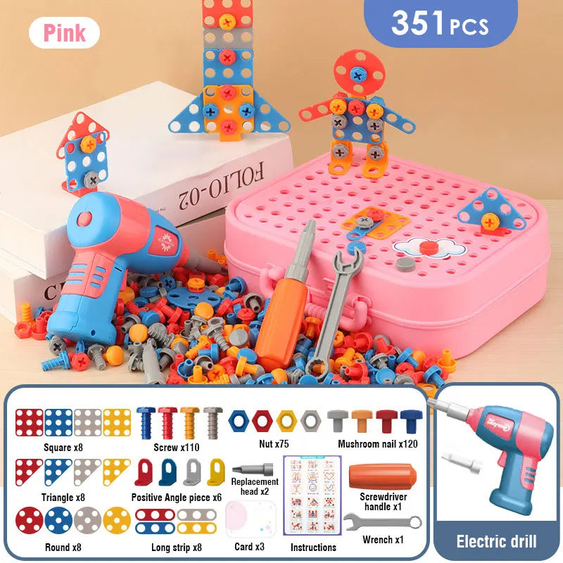The Electric Drill Assembly Puzzle Toy Set
