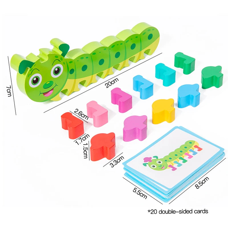 Caterpillar Colour Match – Montessori Learning Fun