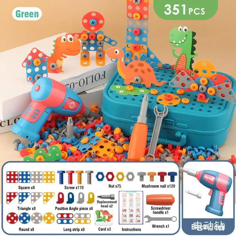 The Electric Drill Assembly Puzzle Toy Set