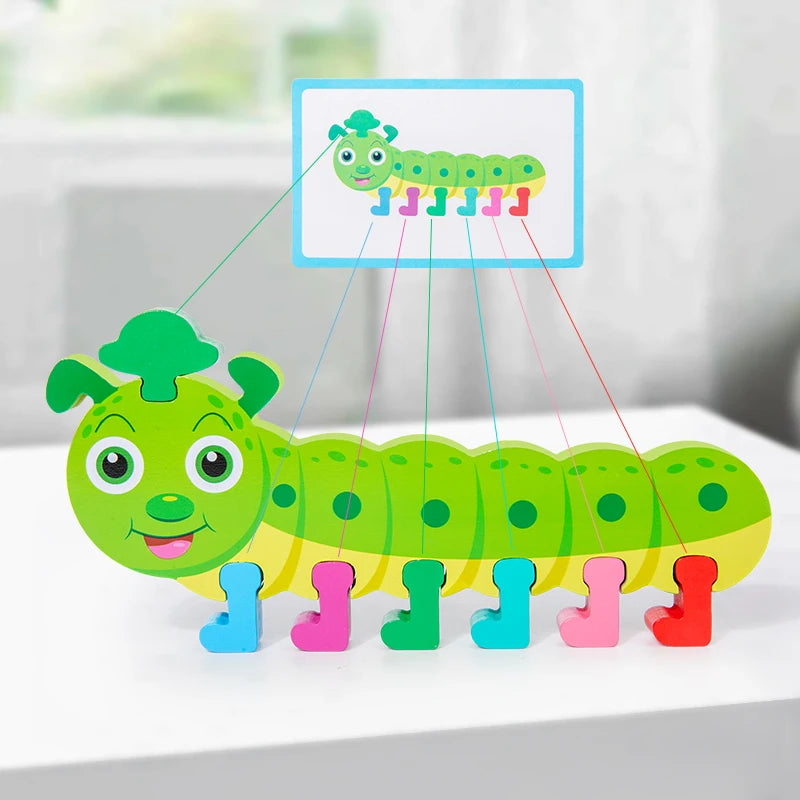 Caterpillar Colour Match – Montessori Learning Fun