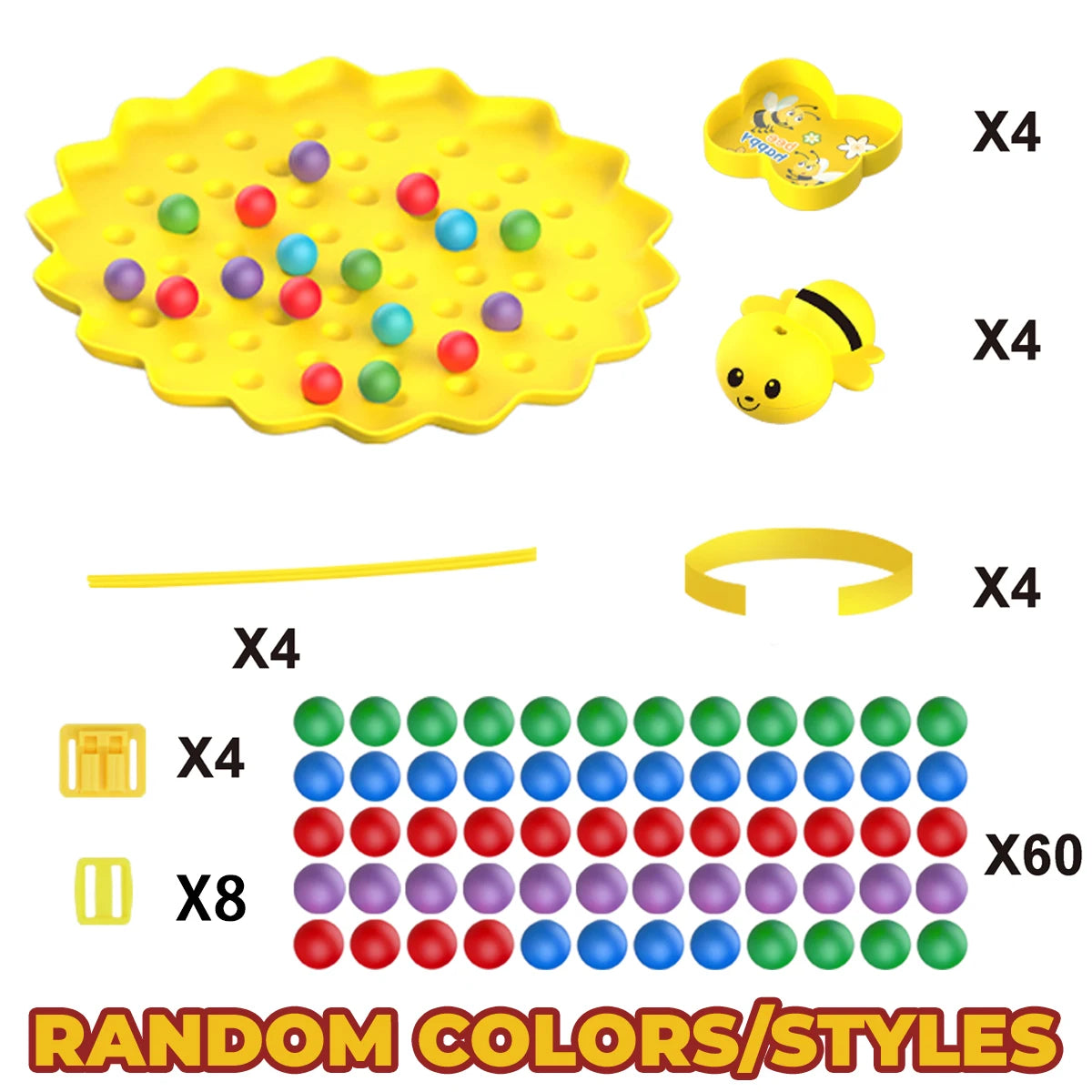 🐝 Little Bees Collect Pearls – Magnetic Tabletop Fishing Game