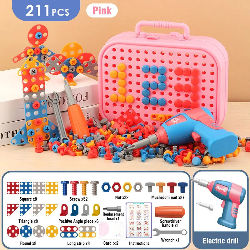 The Electric Drill Assembly Puzzle Toy Set