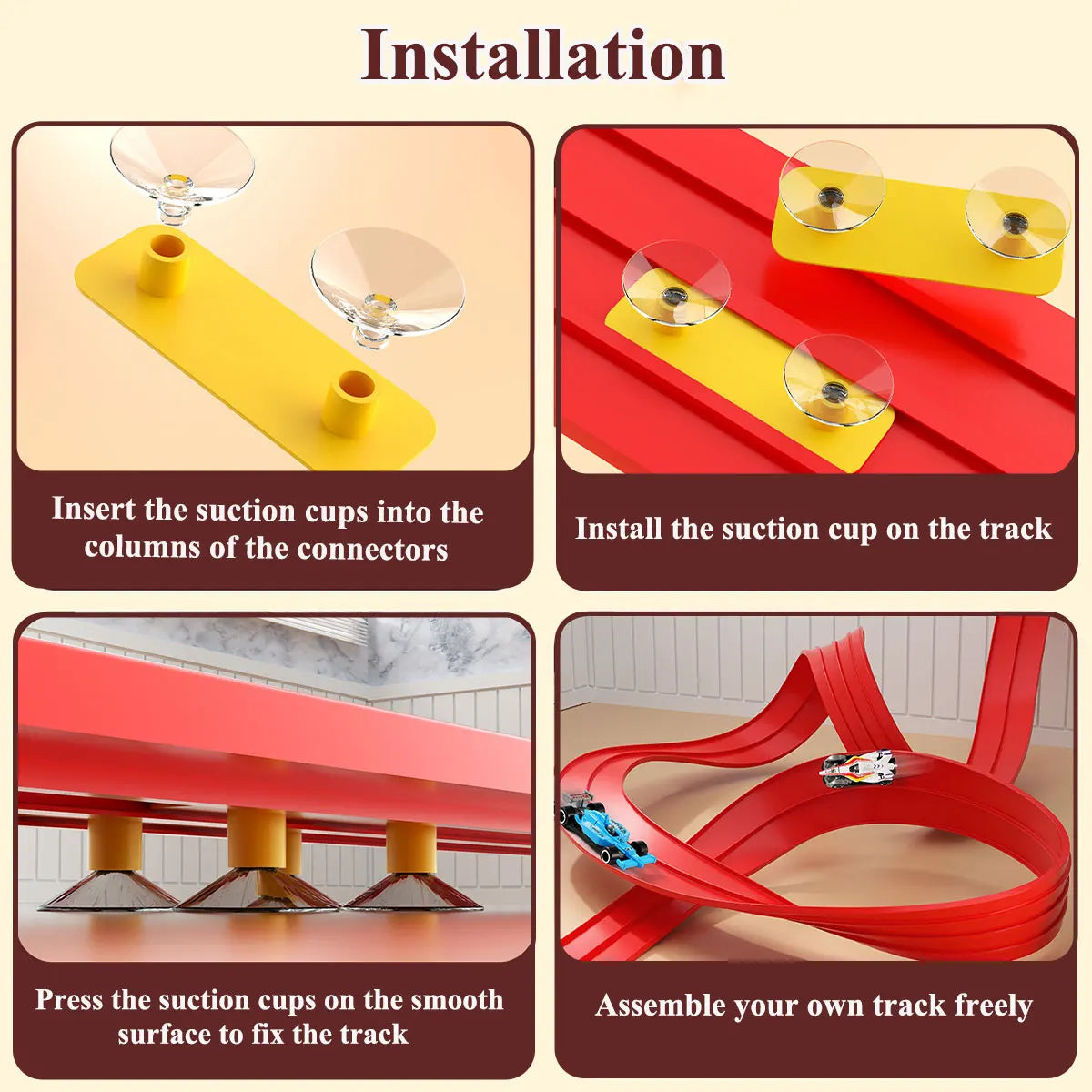 Flexible Track Car Set β DIY Gravity-Powered Racing Fun