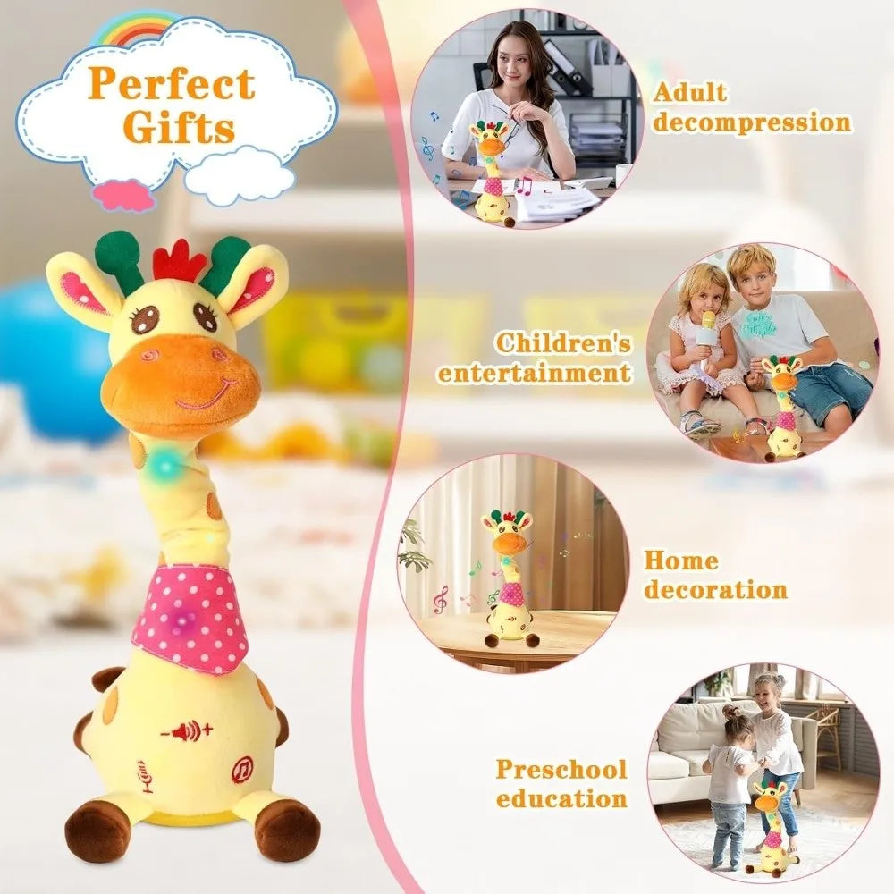π¦ Dancing Talking Giraffe Toy with Music, Lights & Motion