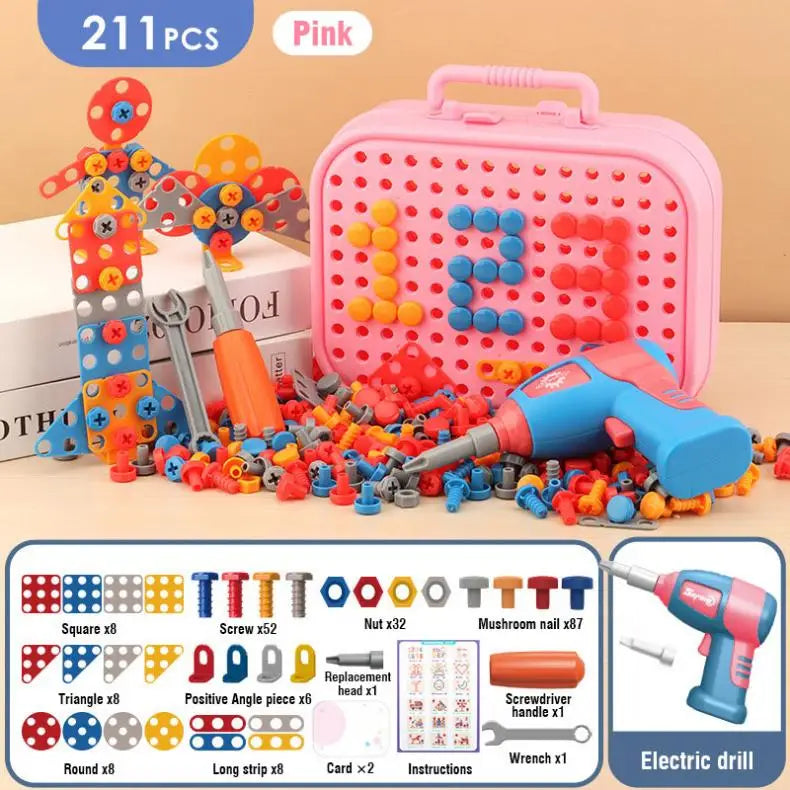 The Electric Drill Assembly Puzzle Toy Set