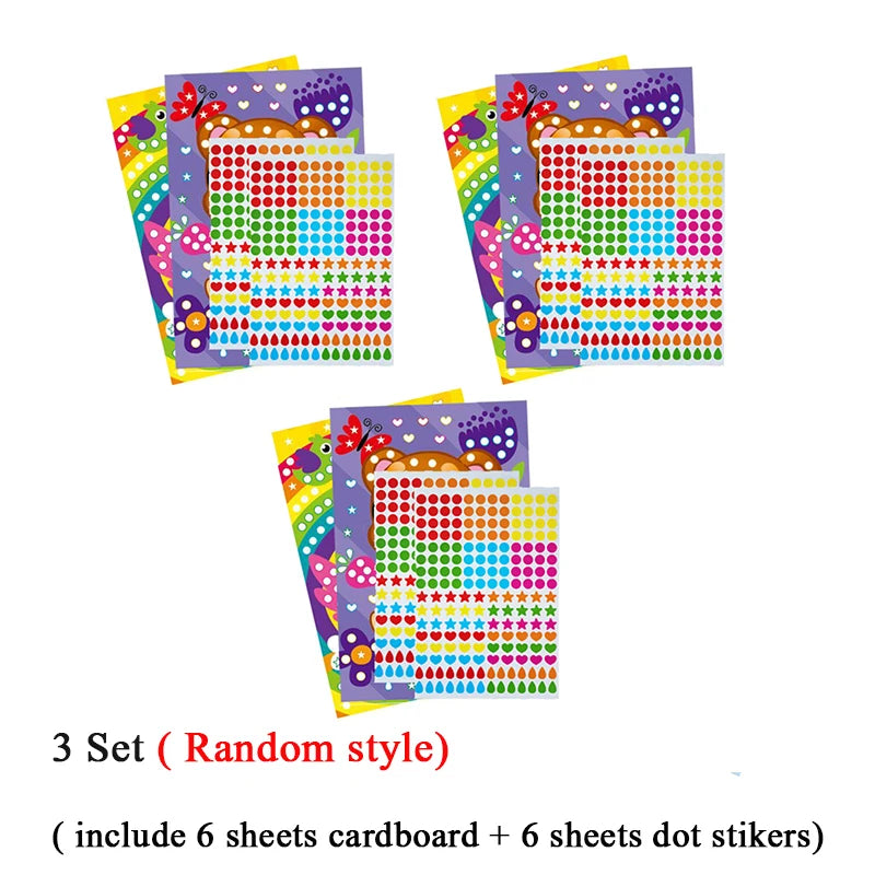 Funny Puzzle Dot Stickers ā Cute Animal Mosaic Craft Set for Kids