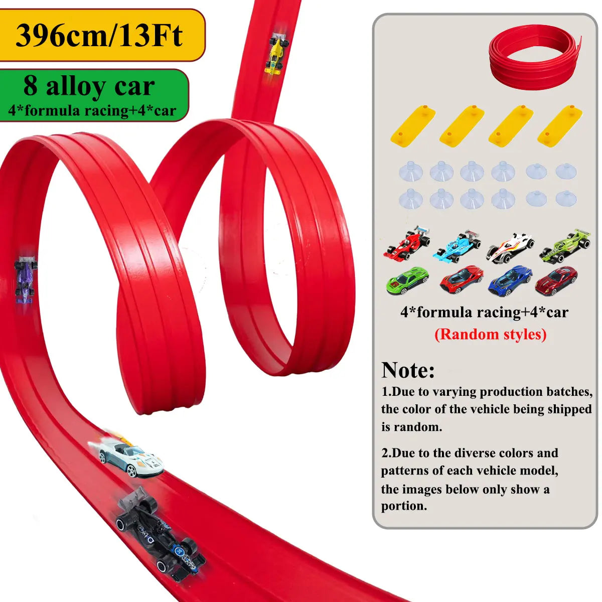 Flexible Track Car Set β DIY Gravity-Powered Racing Fun
