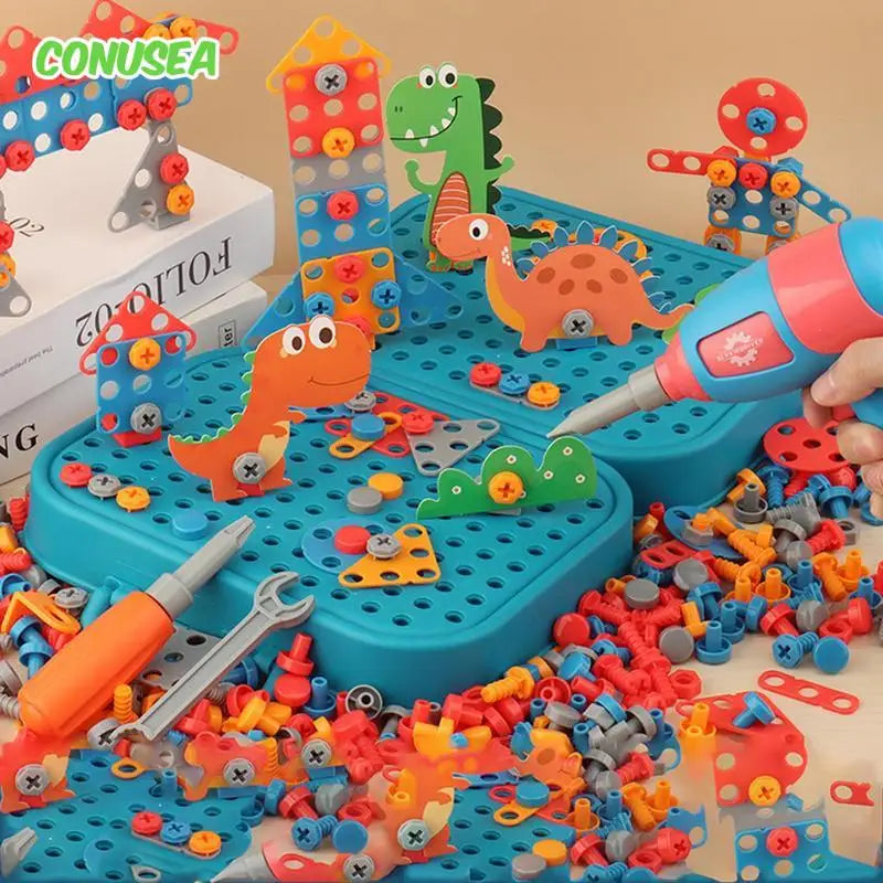 The Electric Drill Assembly Puzzle Toy Set