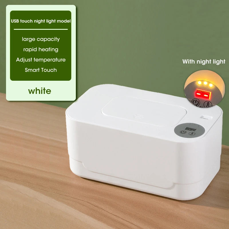 Baby Wipe Warmer – USB Charge Wet Towel Dispenser for Home and Car Use