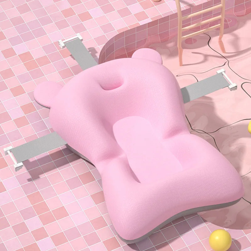 Baby Bath Support Pad โ Adjustable Floating Bath Seat for Newborns