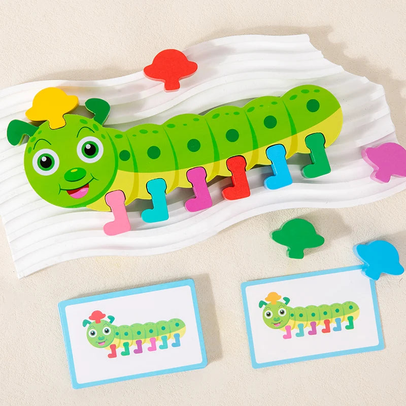 Caterpillar Colour Match – Montessori Learning Fun