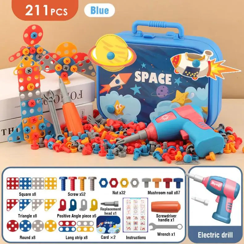 The Electric Drill Assembly Puzzle Toy Set