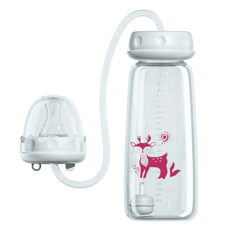 BornBL Hands-Free Baby Feeding Bottle – Anti-Colic Nursing System