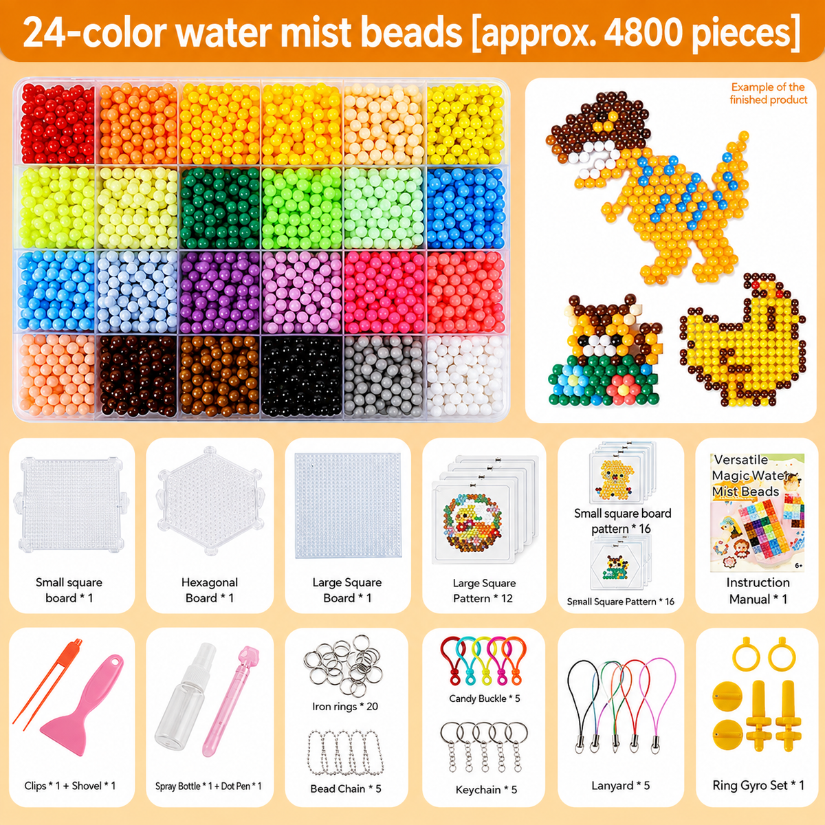 Magic Water Fuse Beads - DIY Craft & Creative Bead Set