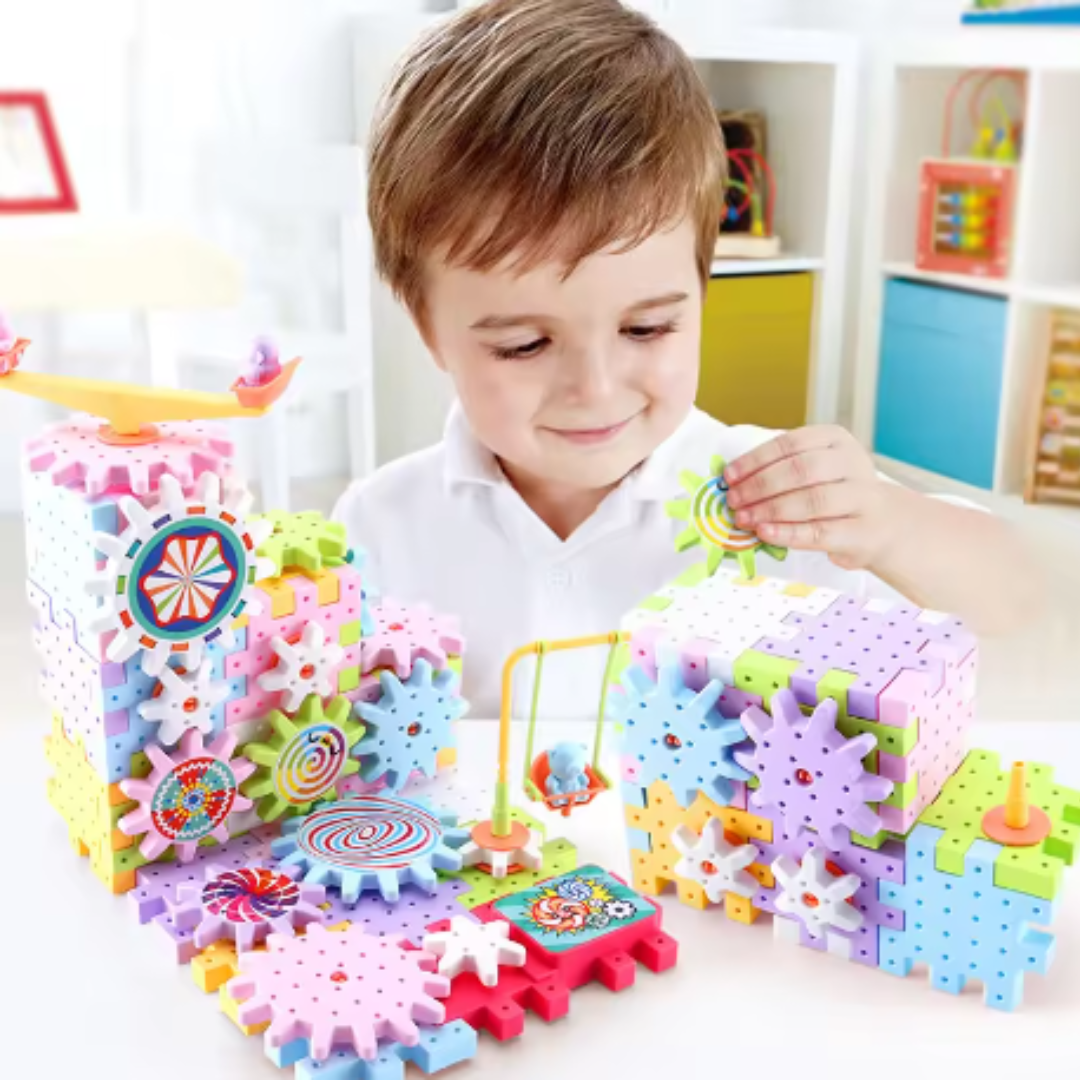 Electric Gear Building Blocks for Kids