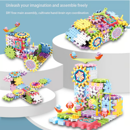 Electric Gear Building Blocks for Kids
