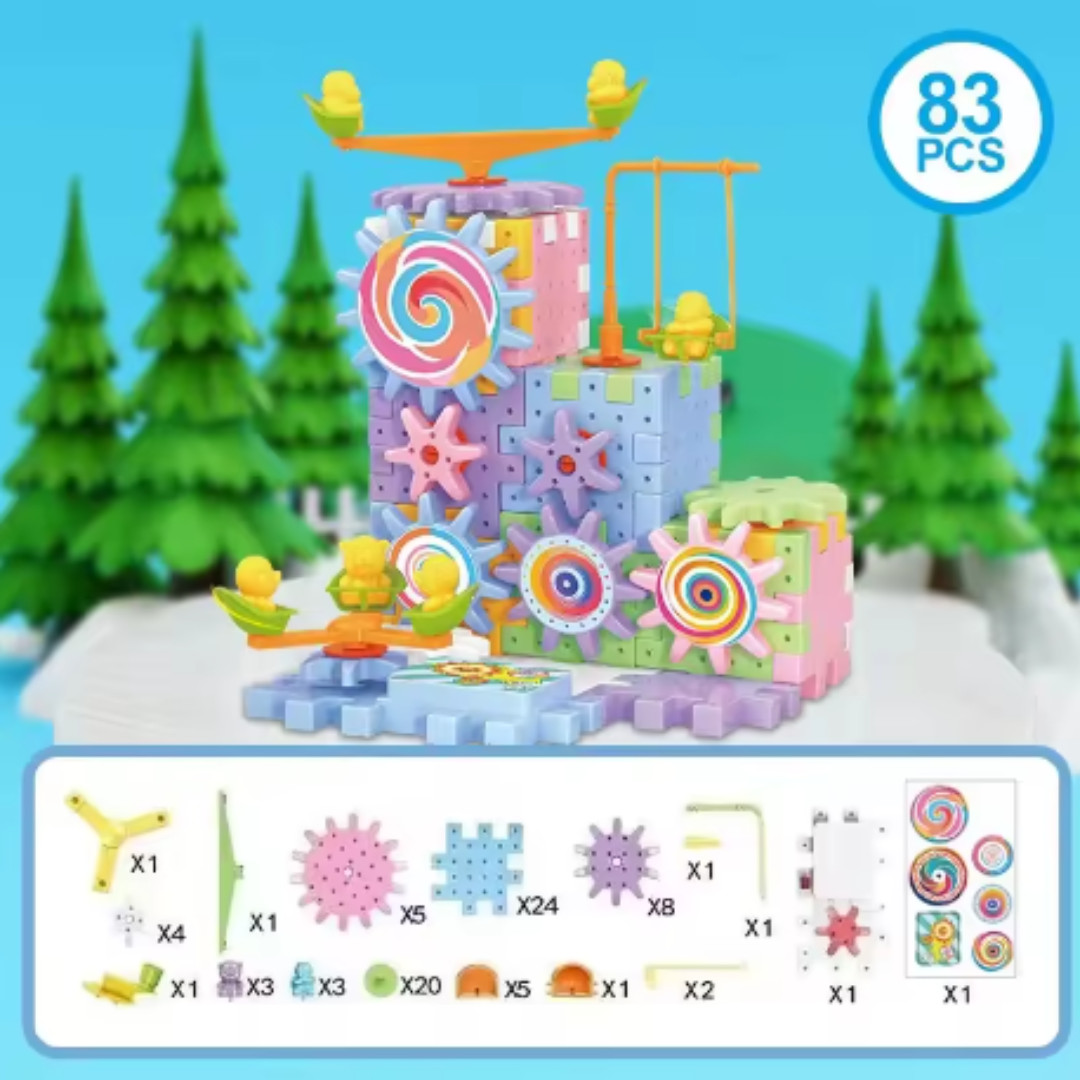 Electric Gear Building Blocks for Kids