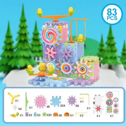 Electric Gear Building Blocks for Kids