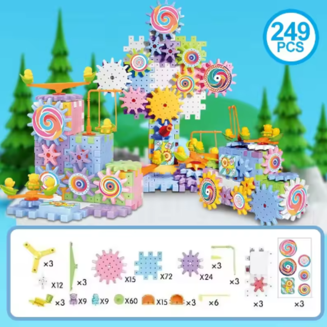 Electric Gear Building Blocks for Kids