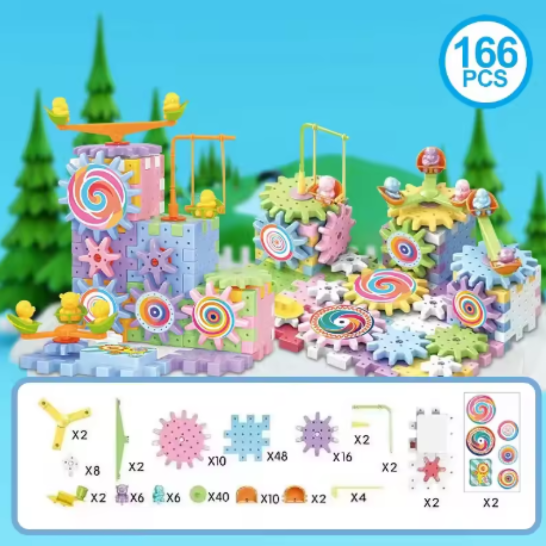 Electric Gear Building Blocks for Kids