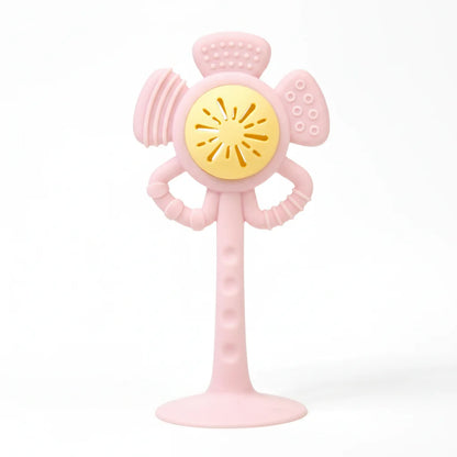 BloomGrip Silicone Baby Teether & Sensory Rattle Toy