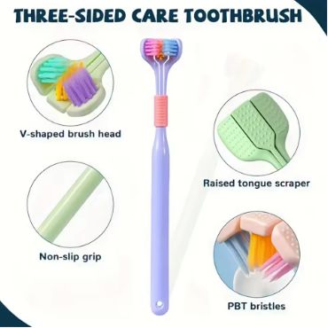 TripleClean Kids 3-Sided Toothbrush