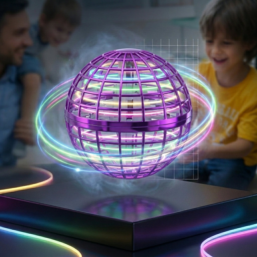 OrbitGlow Flying Orb Ball with LED Lights