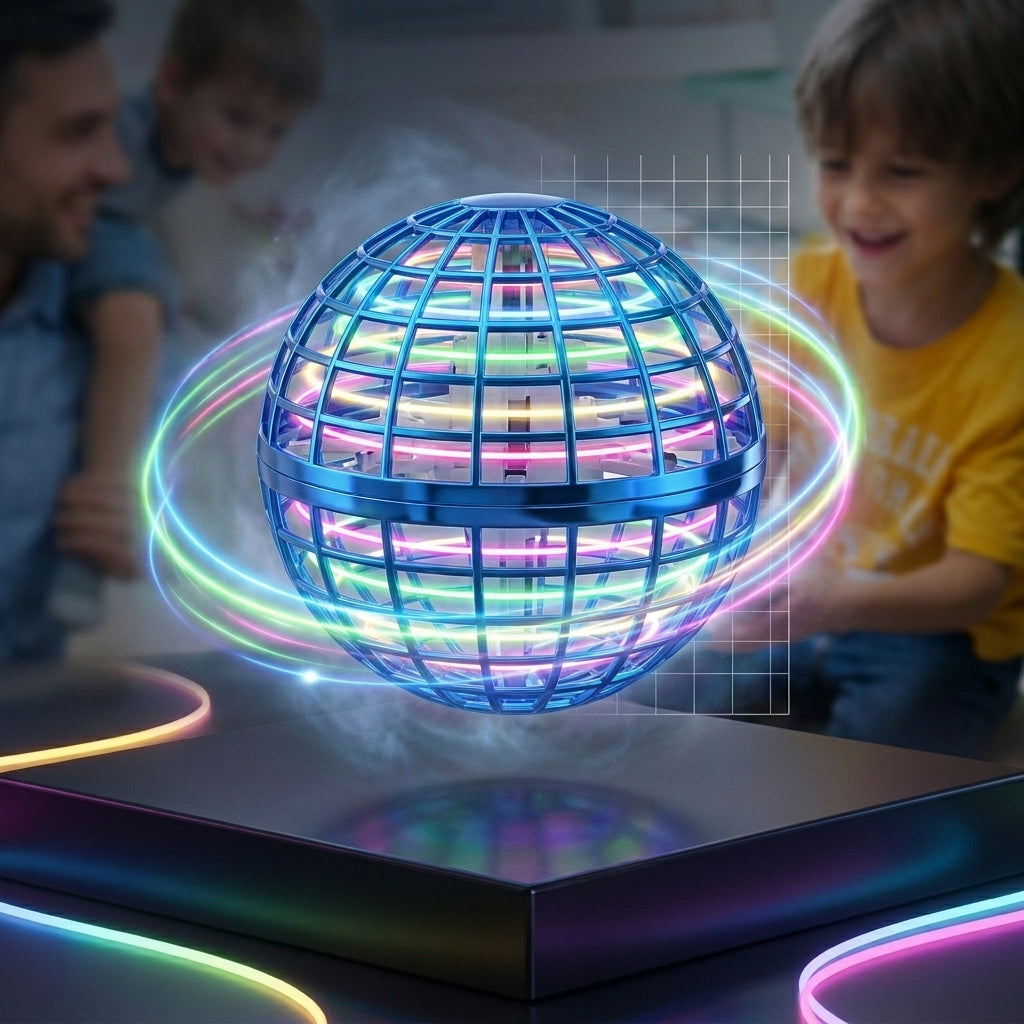 OrbitGlow Flying Orb Ball with LED Lights