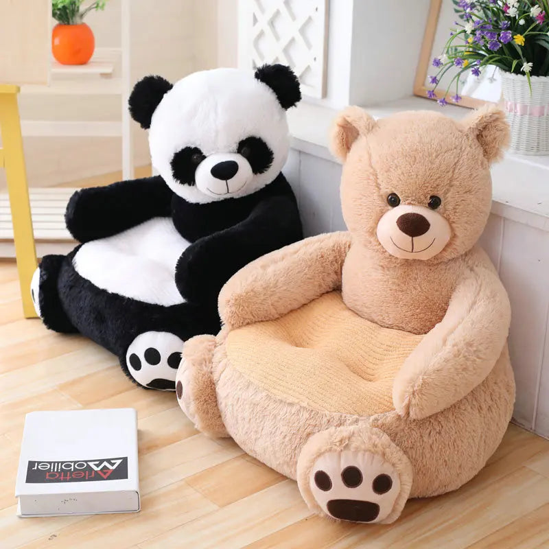 CuddleSeat – Plush Animal Baby Sofa 🧸☁️